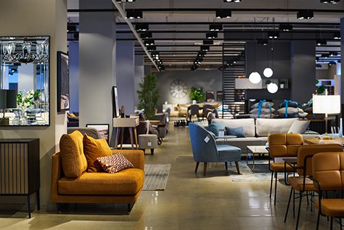 Commercial furniture showroom — furniture liquidator transaction advised by Murphy Business North Fulton County